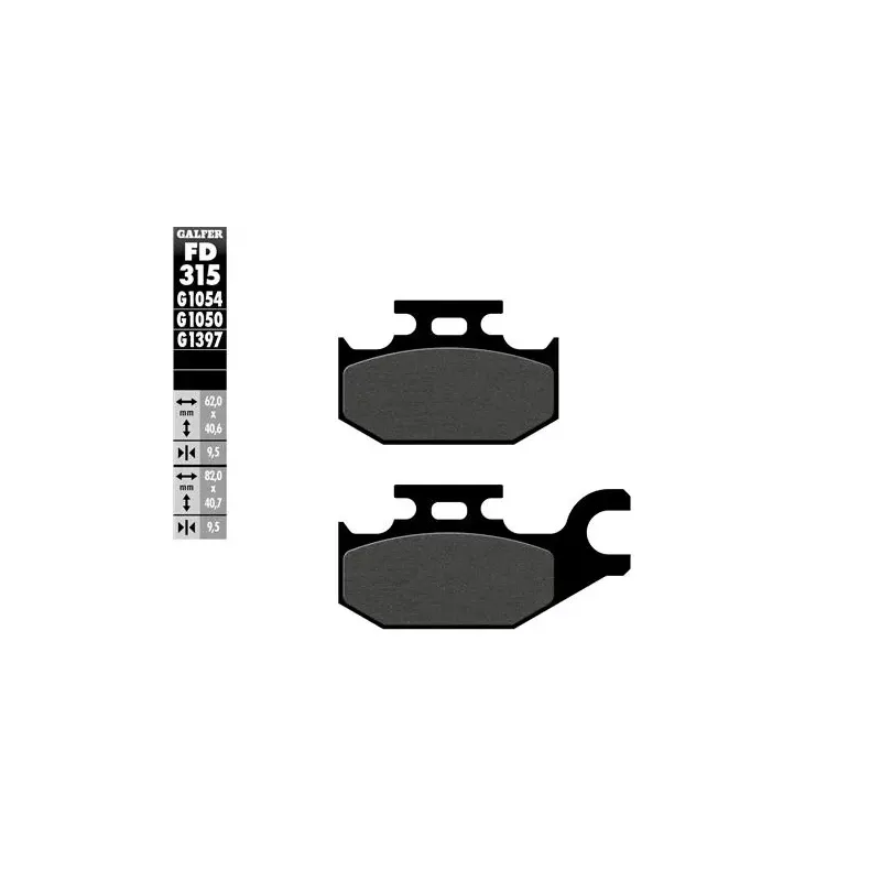 Pastillas de freno moto Galfer semi metal FD315G10