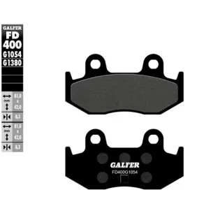 Pastillas de freno moto Galger Scooter FD400G1380