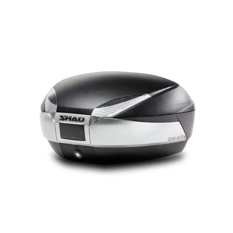 Baúl moto SHAD SH48 acabado New Titanium D0B48400