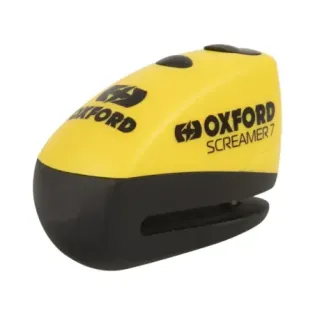 Candado de disco con alarma Oxford Screamer 7 negro/amarillo- LK290