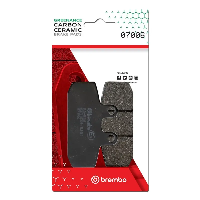 Pastillas de freno moto Brembo genuinas 07006