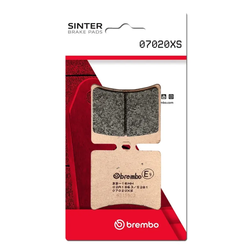 Pastillas de freno moto Brembo sinterizadas 07020XS