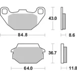 Pastillas de freno moto Brembo genuinas 07022