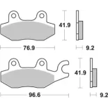 Pastillas de freno moto Brembo genuinas 07033