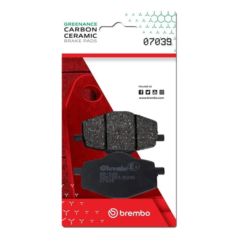 Pastillas de freno moto Brembo genuinas 07039