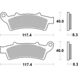 Pastillas de freno moto Brembo sinterizadas 07045XS