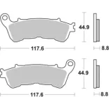Pastillas de freno moto Brembo genuinas 07063