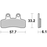 Pastillas de freno moto Brembo genuinas 07097