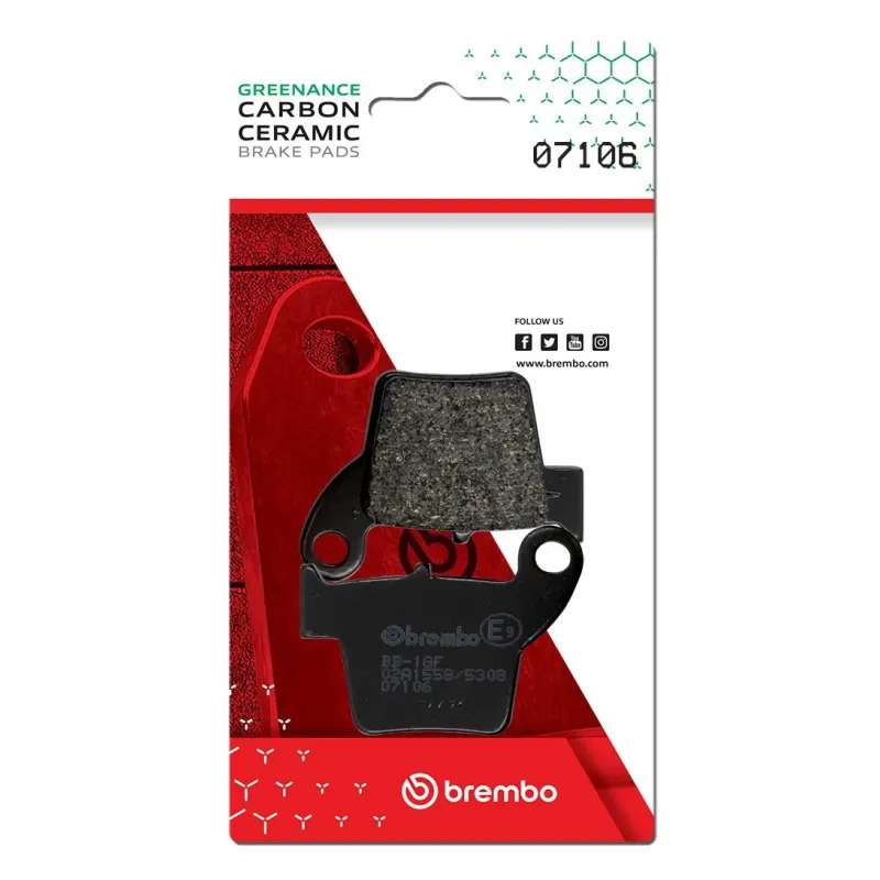 Pastillas de freno moto Brembo genuinas 07106