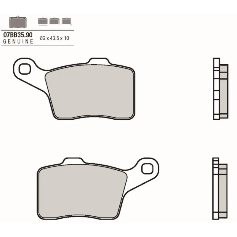 Pastillas de freno moto Brembo genuinas 07BB3590