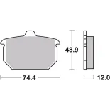 Pastillas de freno moto Brembo genuinas 07HD0614