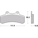 Pastillas de freno moto Brembo genuinas 07HD1109