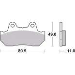 Pastillas de freno moto Brembo genuinas 07HO1010