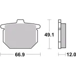 Pastillas de freno moto Brembo genuinas 07HO1212
