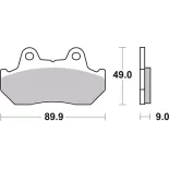 Pastillas de freno moto Brembo genuinas 07HO1807