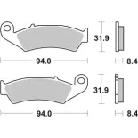 Pastillas de freno moto Brembo genuinas 07HO2911