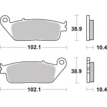 Pastillas de freno moto Brembo genuinas 07HO3405