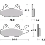 Pastillas de freno moto Brembo genuinas 07HO4008