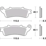 Pastillas de freno moto Brembo sinterizadas 07HO42LA
