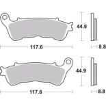 Pastillas de freno moto Brembo sinterizadas 07HO57SA