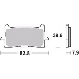 Pastillas de freno moto Brembo sinterizadas 07HO62LA