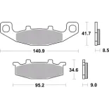 Pastillas de freno moto Brembo sinterizadas 07YA09SA