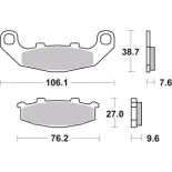 Pastillas de freno moto Brembo genuinas 07KA1117