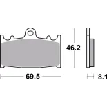 Pastillas de freno moto Brembo sinterizadas 07KA13SR