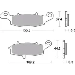 Pastillas de freno moto Brembo sinterizadas 07KA18SP
