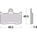 Pastillas de freno moto Brembo sinterizadas 07KA23SA