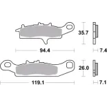 Pastillas de freno moto Brembo sinterizadas 07KA25SD