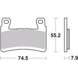Pastillas de freno moto Brembo de carbono 07KA29RC