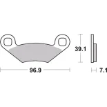 Pastillas de freno moto Brembo sinterizadas 07PO01SD