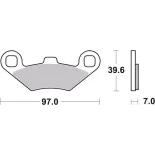 Pastillas de freno moto Brembo sinterizadas 07PO02SD