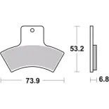 Pastillas de freno moto Brembo sinterizadas 07PO04SD