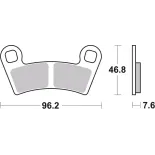 Pastillas de freno moto Brembo sinterizadas 07PO09SD