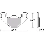 Pastillas de freno moto Brembo sinterizadas 07PO13SD