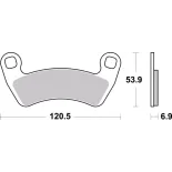 Pastillas de freno moto Brembo sinterizadas 07PO17SD