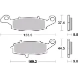Pastillas de freno moto Brembo orgánicas 07SU16CC