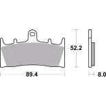 Pastillas de freno moto Brembo sinterizadas 07SU19LA