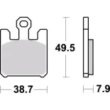Pastillas de freno moto Brembo sinterizadas 07SU26SA