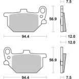 Pastillas de freno moto Brembo genuinas 07YA0713
