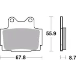 Pastillas de freno moto Brembo sinterizadas 07YA12SA