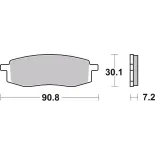 Pastillas de freno moto Brembo sinterizadas 07YA13SD