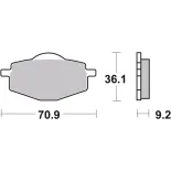 Pastillas de freno moto Brembo sinterizadas 07YA14SD