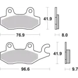 Pastillas de freno moto Brembo genuinas 07YA2008
