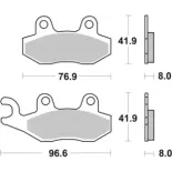 Pastillas de freno moto Brembo orgánicas 07YA21TT
