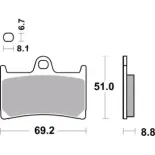 Pastillas de freno moto Brembo genuinas 07YA2307