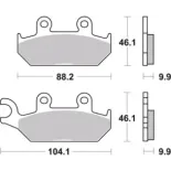 Pastillas de freno moto Brembo genuinas 07YA2508