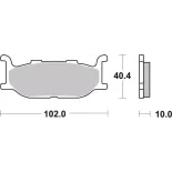 Pastillas de freno moto Brembo genuinas 07YA2709